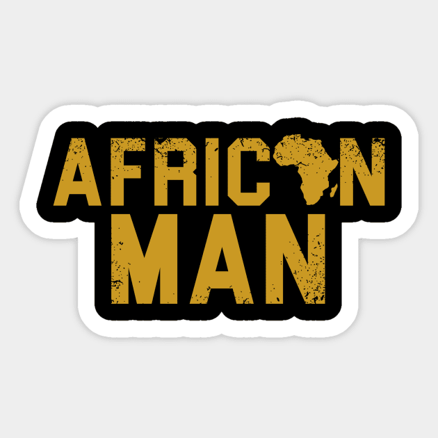 African Man Sticker by NoisyTshirts